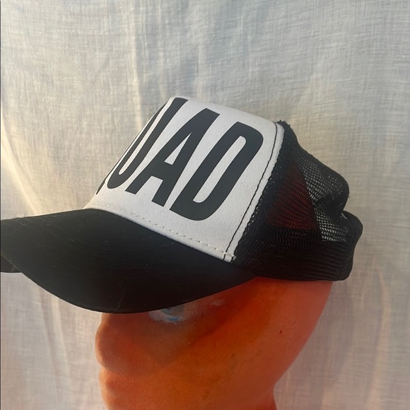 Black and White 'SQUAD' Trucker Hat - Picture 2 of 2